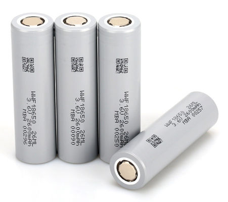 3.6 فولت 2600mAh بطارية ليتو إيون قابلة لإعادة الشحن 18650 بطارية لدرجة حرارة منخفضة