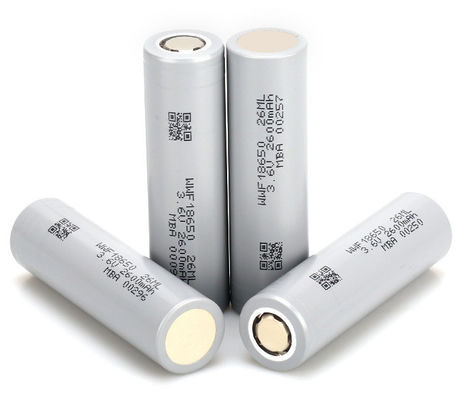 بطارية منخفضة الحرارة 18650 قابلة لإعادة الشحن 3000mAh بطارية لي أيونية أسطوانية 2600mAh