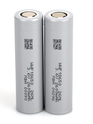 الحرارة المنخفضة 3.6 فولت 18650 بطارية NCA 2600mah بطارية لي يون