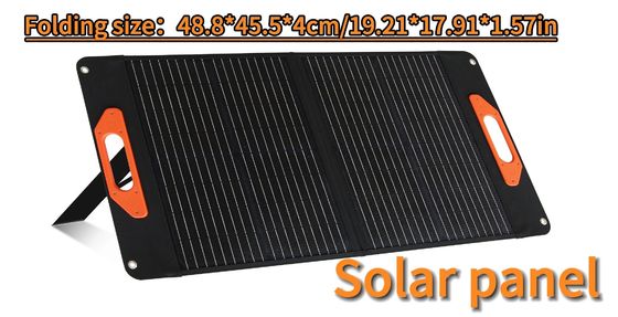 الطاقة المتنقلة 60W لوحة شمسية قابلة للطي مع 30W * 2PCS الخلايا وخدمة ما بعد البيع