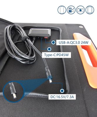 ألواح شمسية أحادية البلورات من السيليكون ذات الوزن الخفيف من 30W * 4PCS