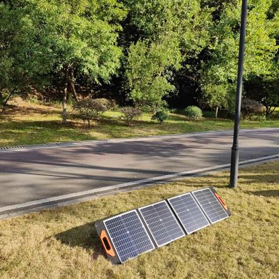 CE 200w لوحة شمسية قابلة للطي منوعة للماء لوحة شمسية محمولة أحادي السيليكون