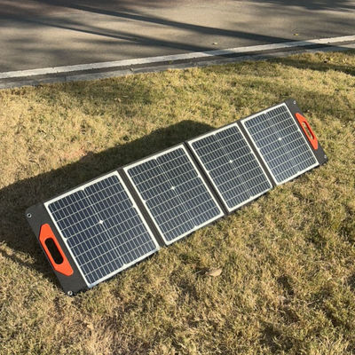 CE 200w لوحة شمسية قابلة للطي منوعة للماء لوحة شمسية محمولة أحادي السيليكون