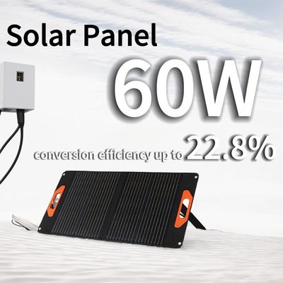 30W*2PCS مصنوعة منزلياً من الألواح الشمسية مع 56*63*4.5cm حجم طي