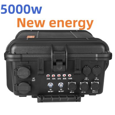 5000W AC منفذ محطة الطاقة الشمسية المحمولة مولد الطوارئ عاكس قابلة للشحن بنك الطاقة مع 110V / 220V