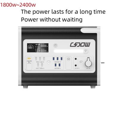 نظام الطاقة المنزلي في الهواء الطلق 2200W مولد محطة الطاقة الشمسية المتنقلة مع شحن PV