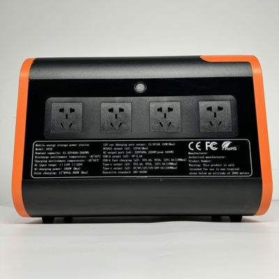 محطة طاقة شمسية محمولة مولد بطارية LiFePO4 2200W للأسرة والطوارئ