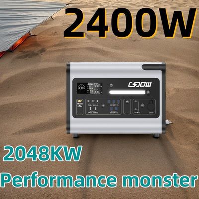 مصدر الطاقة المحمول 2048wh 2000W محطة الطاقة الشمسية الطلب المخصص والعينات