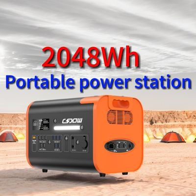 600W 1800W 2000W بطارية الليثيوم الحديدية الفوسفاتية المحمولة لمحطة الطاقة الشمسية الرياحية