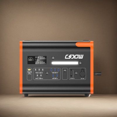 AT22 LiFePO4 خزانة شحن الطوارئ 2000W محطة توليد الكهرباء المحمولة للتخييم