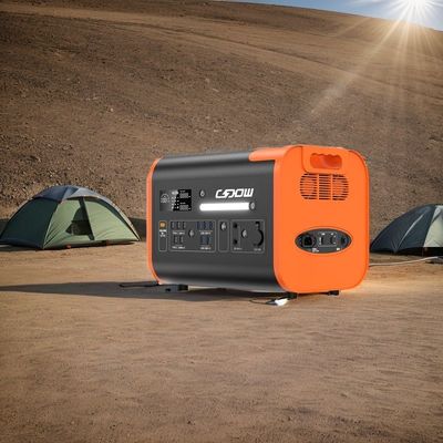 2048wh محطة توليد الطاقة المحمولة ذات القدرة الاسمية مع الشحن السريع 1500W والألواح الشمسية