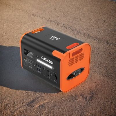 الشحن اللاسلكي محطة الطاقة المحمولة 15W 1000W 2200W للتخييم الطارئ في الهواء الطلق