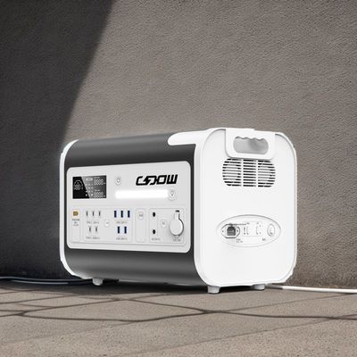 2048wh محطة طاقة خارج الشبكة 800W ABS PC قشرة سبيكة الألومنيوم