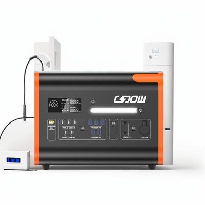 2048wh محطة الطاقة المحمولة حماية BMS 2200W نظام تخزين بطارية شمسية