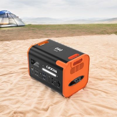 أسود مع برتقالية 2200W/2048wh تخزين الطاقة إمدادات الطاقة الليثيوم LiFePO4 بطارية مولد محمول خلايا شمسية محطة توليد الطاقة المحمولة
