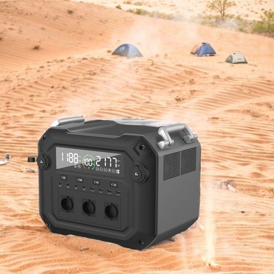 مولد الطاقة الشمسية عالية- 2500W 2340wh 110V 120V مع ABS مادة قشرة الملف الألومنيوم