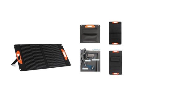 60W 100W 200W وحدة شمسية سوداء بالكامل مع السيليكون أحادي البلور