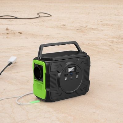 النوع C مدخل / مخرج 5V / 2.4A 200W محطة الطاقة الطارئة للشحن الشمسي 182 * 102 * 144mm