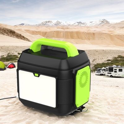 US AC Socket Lithium Battery 600W محطة الطاقة المحمولة المحمولة للمنازل في الهواء الطلق