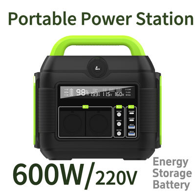 600W التخييم محطة شحن محمولة للطاقة البنك المرفق لتزويد الطاقة الطارئة