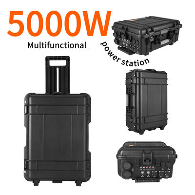 LiFePO4 DC إلى AC الطاقة 2000W مولد الطاقة الشمسية للتخييم 4800wh السعة الاسمية