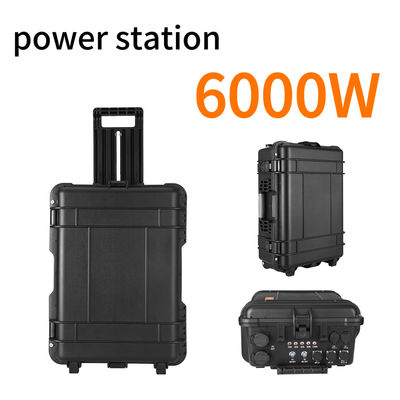 6000W نظام الطاقة الشمسية المنزلية مصدر الطاقة المحمول مع التيار المتردد الخروج حاليا 15A ماكس
