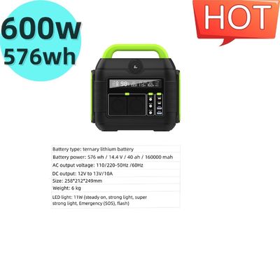S6 600W محطة طاقة شمسية محمولة هادئة للأنشطة الخارجية
