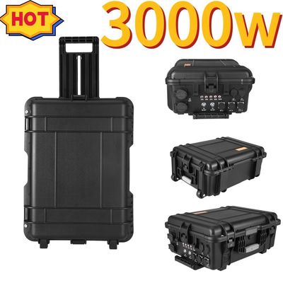 محطة الطاقة المحمولة الطارئة 3000W مولد الطاقة الشمسية احتياطي