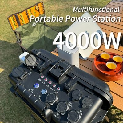 4000W بنك شحن شمسي للتخييم والمنازل الطاقة الاحتياطية التيار المتردد الخروج 15A ماكس