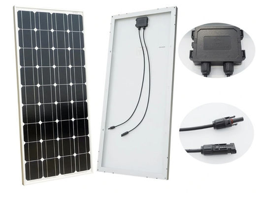 لوحات الطاقة الشمسية على السطح لمدة 25 عامًا خالية من الصيانة 100W 280W وحدة كهربائية من السيليكون الأحادي البلورية مع إطار من الألومنيوم