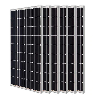 100W32 وحدات الكهرباء الكهروضوئية السيليكونية أحادية البلورات الطاقة الشمسية مع الإطار الألومنيوم مناسبة للمنزل RV البحرية