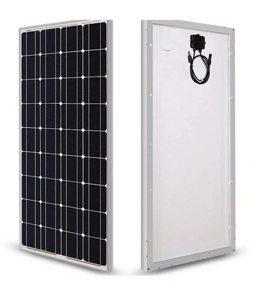 100W32 وحدات الكهرباء الكهروضوئية السيليكونية أحادية البلورات الطاقة الشمسية مع الإطار الألومنيوم مناسبة للمنزل RV البحرية