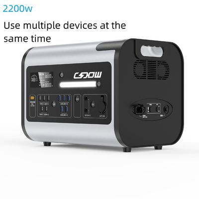 LiFePO4 220V 2048wh محطة الطاقة المتنقلة المحمولة للنزهة في الهواء الطلق