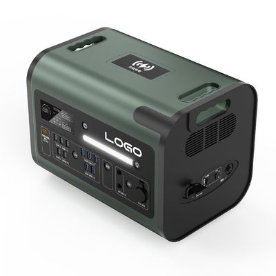 محطة توليد الطاقة المحمولة من مولد الطاقة الشمسية 2200W لشحن AC / DC / PV وقدرة كبيرة