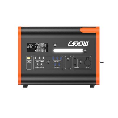 1800W 2000W 2200W محطة طاقة محمولة 2kw مع بطارية الليثيوم LiFePO4 AT22 الأسود