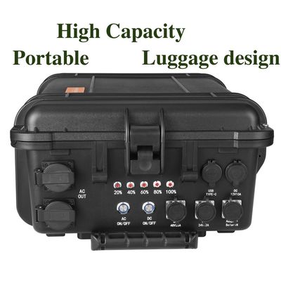 محطة طاقة محمولة LiFePO4 3000WAC / DC نوع المحول للاحتياجات الشحن في الخارج