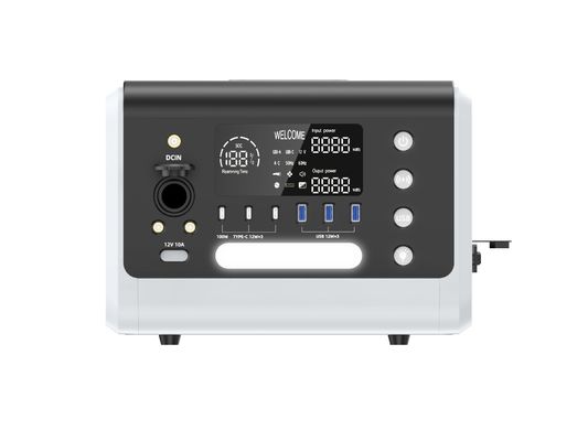 600W محطة بطارية صغيرة محمولة لتخزين الطاقة الشمسية مع 12V / 10A DC الخروج HT06