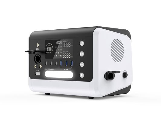 600W محطة بطارية صغيرة محمولة لتخزين الطاقة الشمسية مع 12V / 10A DC الخروج HT06