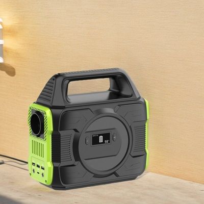 محطة طاقة محمولة شحن 110/220 فولت AC مع شاشة LCD وبطارية الليثيوم 300W