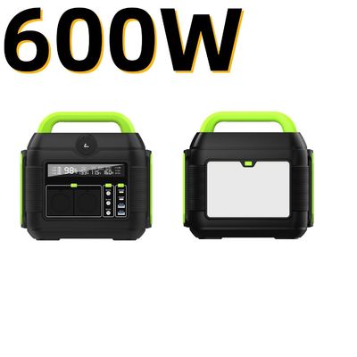 محطة طاقة بطارية الليثيوم ثلاثية 600W للتخييم في الهواء الطلق وأفضل خيار للعائلة