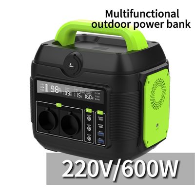مولد تخزين الطاقة الخارجي للخييم 220V 600W المحمول لجميع العلامات التجارية المتوافقة