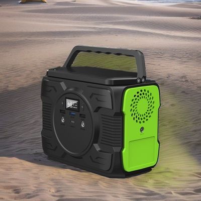 محطة طاقة للتخييم المحمولة 200W الليثيوم AC DC إنتاج مولد الطاقة الشمسية للحاسوب المحمول