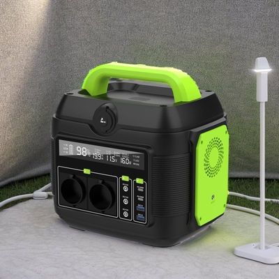 بطارية LiFePO4 DC AC محطة الطاقة الشمسية المحمولة لمصدر الطاقة الطارئة في المنازل الداخلية والخارجية