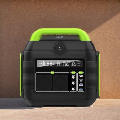 محطة طاقة شمسية محمولة بطارية الليثيوم 600W 110V/220V للخارج الصديقة للبيئة