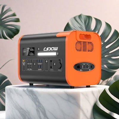 مولد تخزين الطاقة الطارئ للخيمات في الهواء الطلق 2200W الطاقة الخارجة 2048wh القدرة