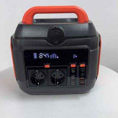 الكشف عن شاشة الكريستال السائل 600W مولد الطاقة الشمسية المحمولة للسيارة والخارج S6