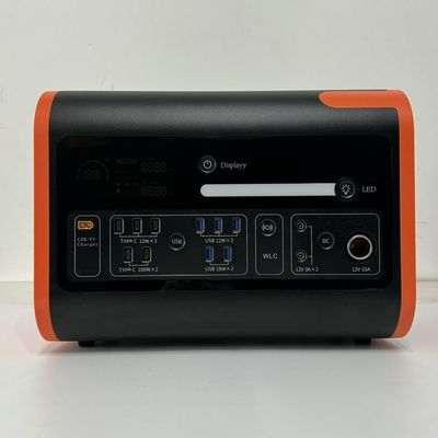 جميع الأجهزة المتوافقة 2200W الطاقة الخضراء الخلية الشمسية المحمولة مع الشحن اللاسلكي