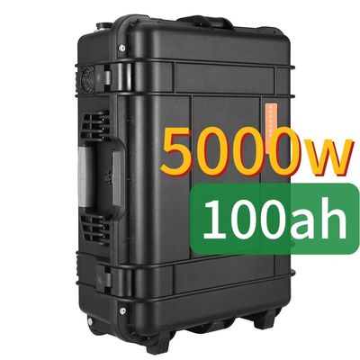 مادة قذيفة سبيكة ABS 5000W100ah بطارية ليتيم ذات سعة كبيرة محطة توليد الطاقة الشمسية