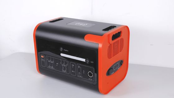 2200W40ah الشحن اللاسلكي محطة الطاقة التخزين الطاقة الشمسية في البرتقالي الساخن مع الأسود