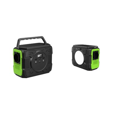 محطة الطاقة الشمسية المحمولة 200W مع LED Light AC الطاقة الخارجة 5V-20V / 2A مدخل محول